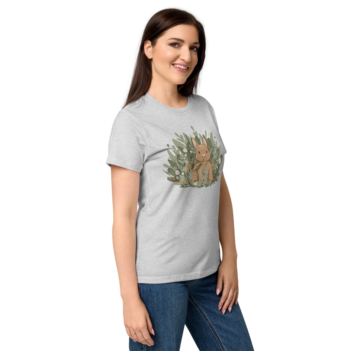 Rabbit in Garden - Women’s basic softstyle t-shirt