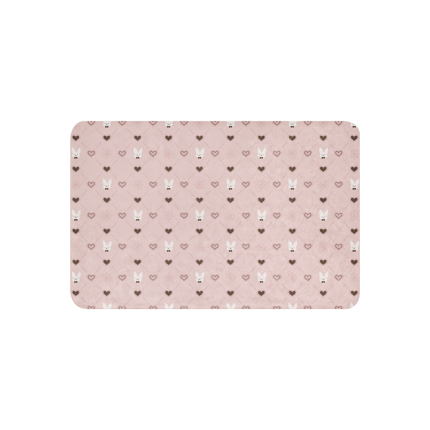 Bunnies with Hearts - Sherpa Blanket