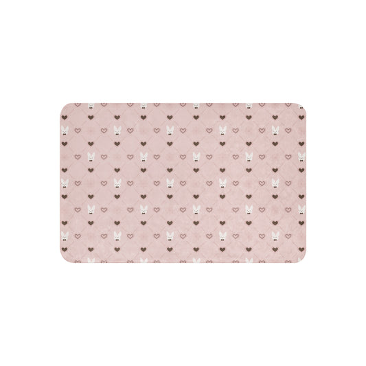 Bunnies with Hearts - Sherpa Blanket