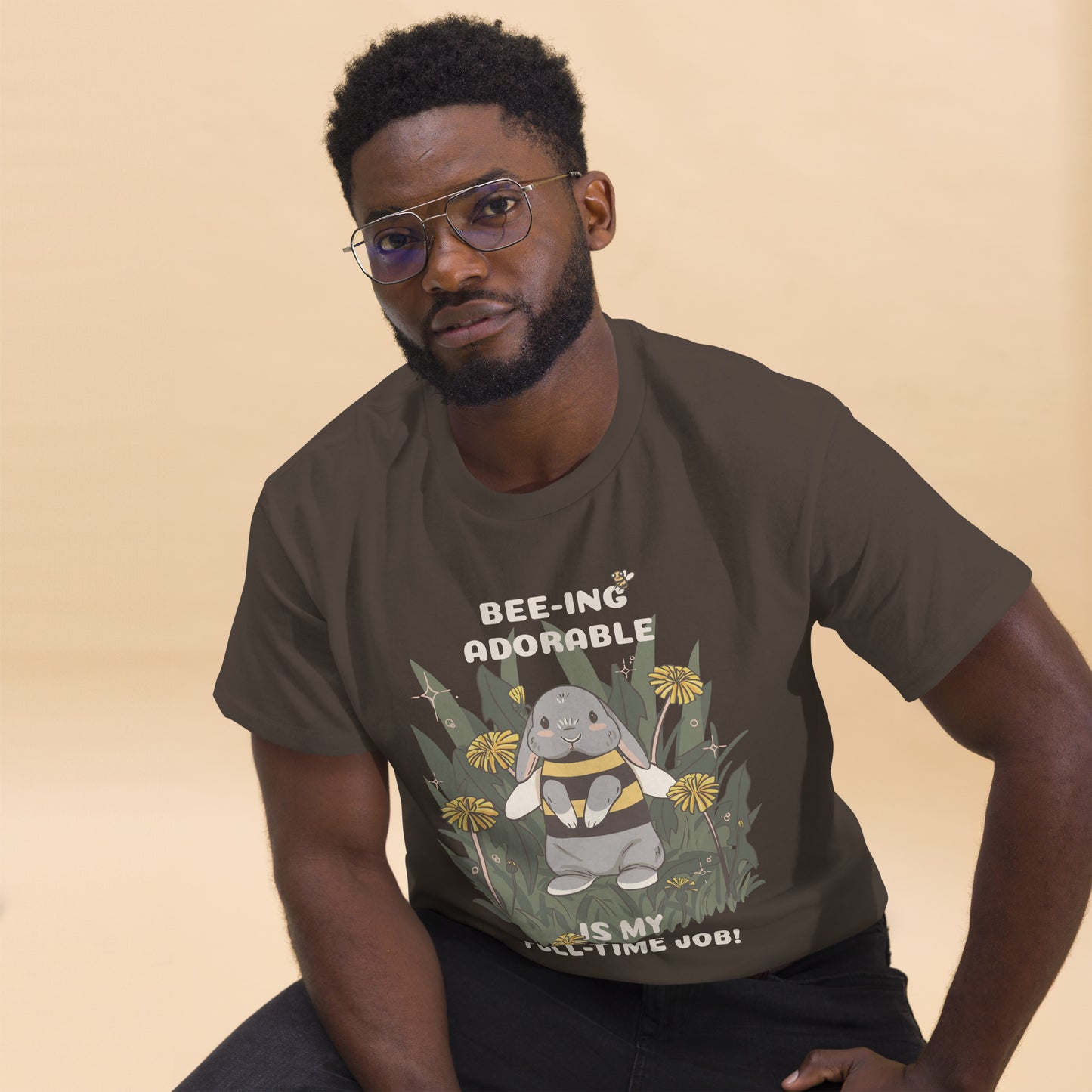 Adorable Bunny Dressed as a Bee - Unisex classic tee