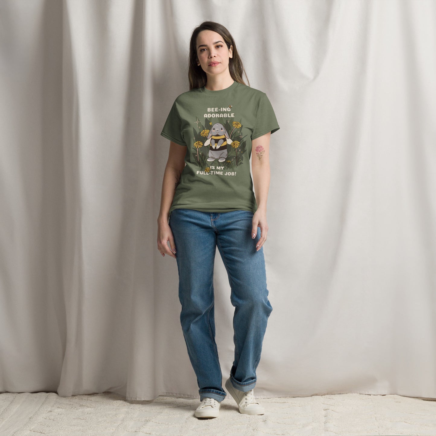 Adorable Bunny Dressed as a Bee - Unisex classic tee