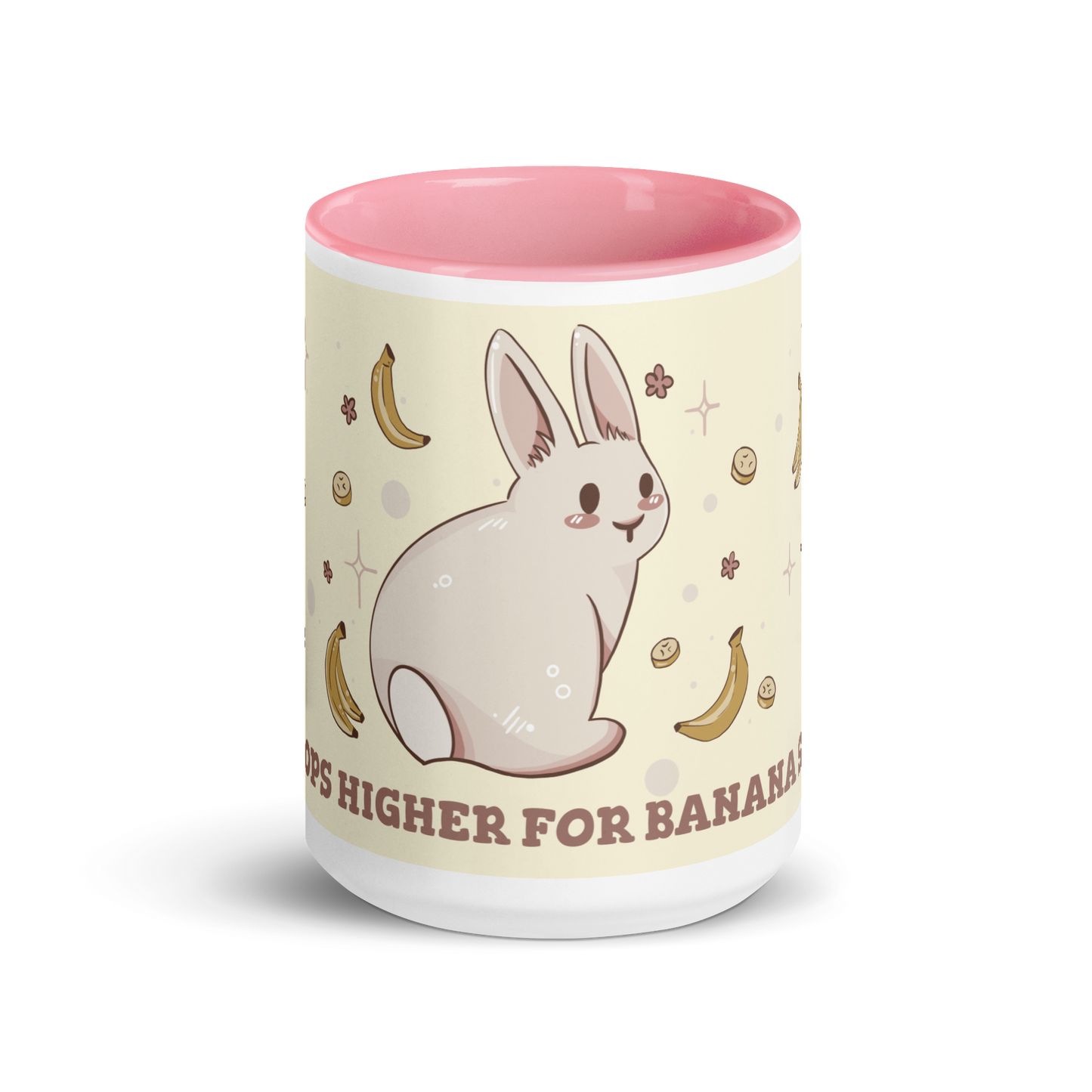 Bunny - Banana Lover - Mug with Color Inside