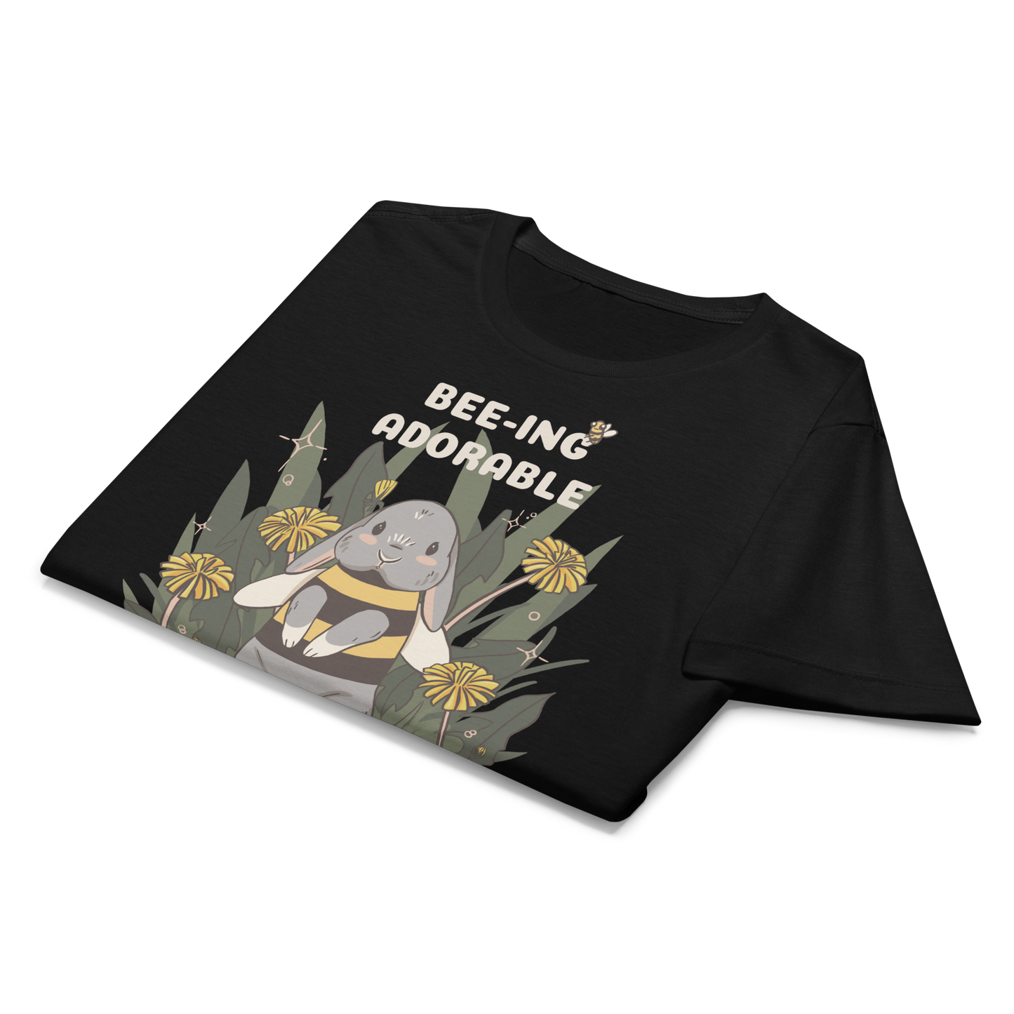 Adorable Bunny Dressed as a Bee - Women’s basic softstyle t-shirt